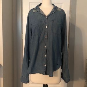 Hollister Denim Button down